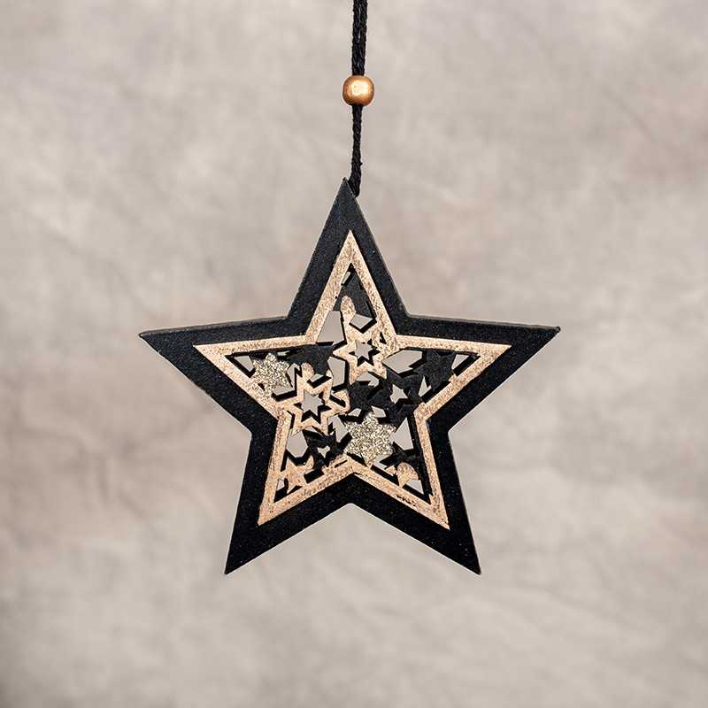 Zawieszka drewniana gwiazda