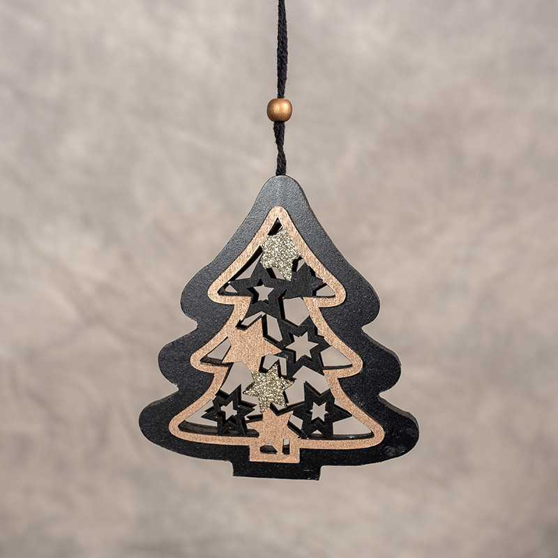 Zawieszka drewniana choinka