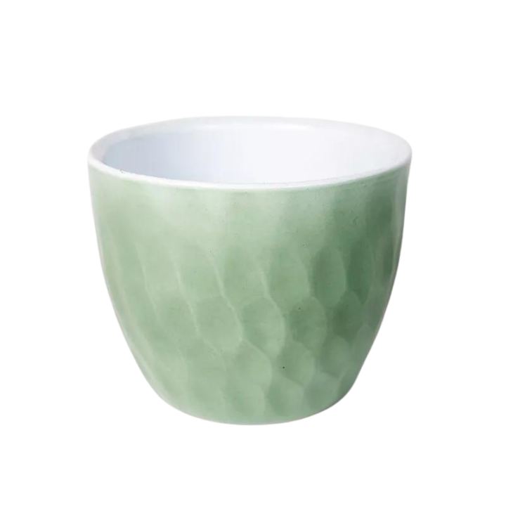 Osłonka Bowl zielona szałwia połysk | 17 cm