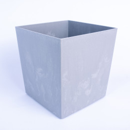 Plastikowa kwadratowa osłonka | Szary beton 24 cm