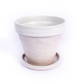 Donica szkliwiona granit | 14 cm