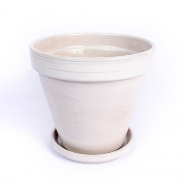 Donica szkliwiona granit | 16 cm