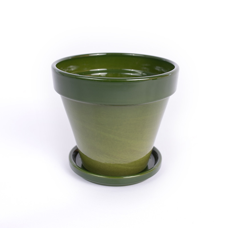 Donica szkliwiona zielona |...