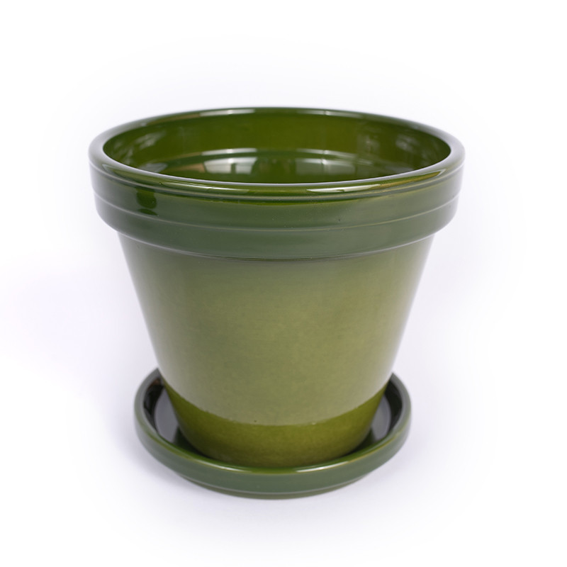 Donica szkliwiona zielona |...