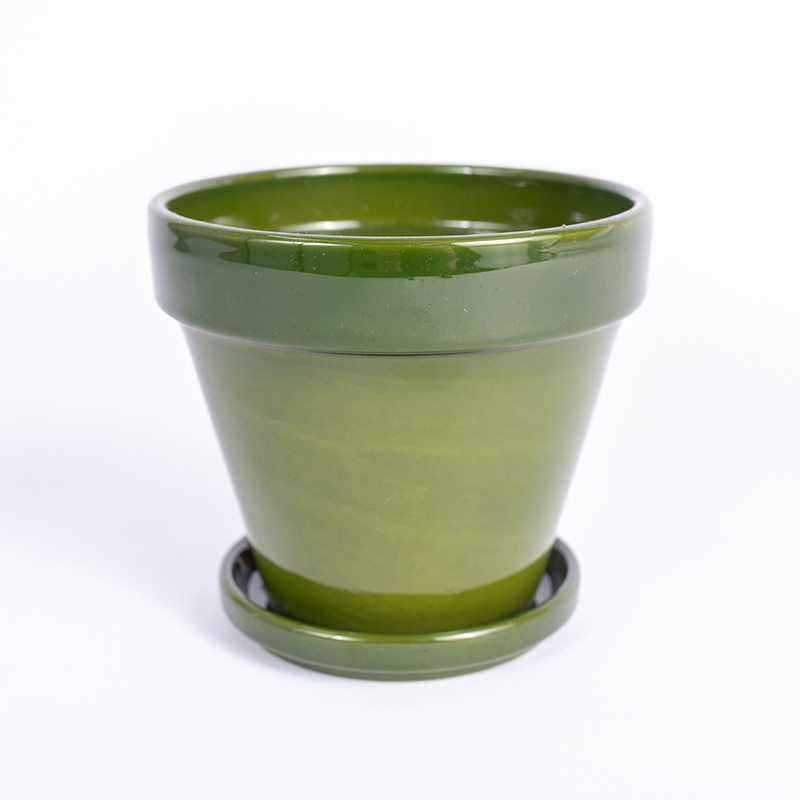 Donica szkliwiona zielona |...