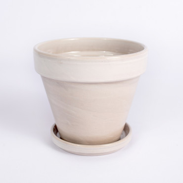 Donica szkliwiona granit | 10 cm