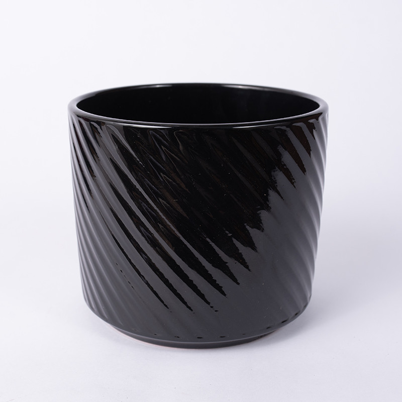 Osłonka walec czarny połysk...