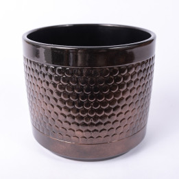 Osłonka walec miedziany połysk | 16 cm