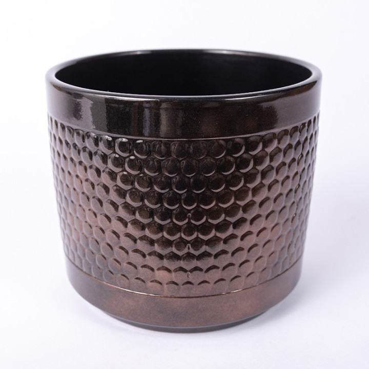Osłonka walec miedziany połysk | 16 cm