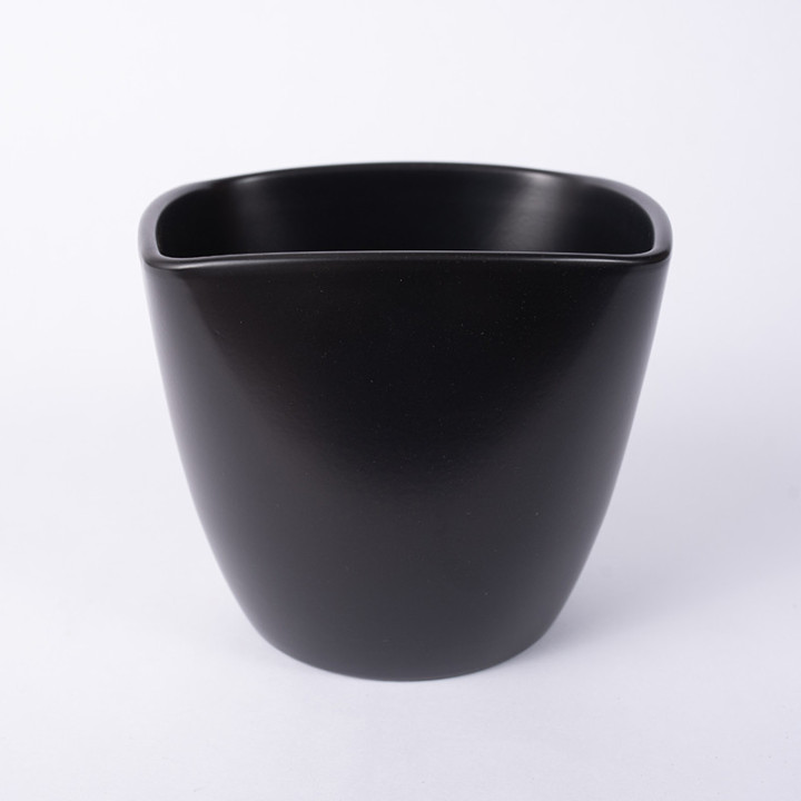Osłonka kwadratowa czarny mat | 17 cm