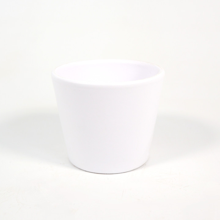 Osłonka Alba biała matowa ⌀7 cm | Tomaszewski
