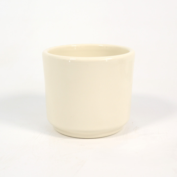 Osłonka ceramiczna Cylinder kremowa ⌀7 cm | Tomaszewski