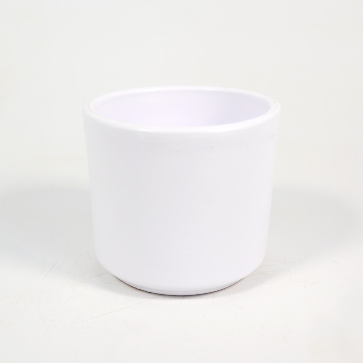 Osłonka ceramiczna Cylinder biały mat ⌀7 cm | Tomaszewski