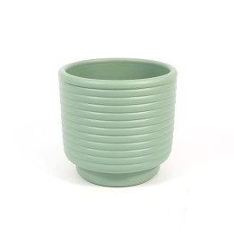 Osłonka ceramiczna Linea szałwiowa mat ⌀8 cm | Tomaszewski