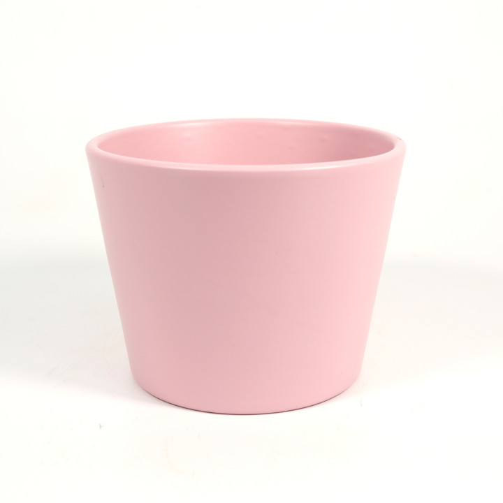 Osłonka Simple różowa mat ⌀12 cm | Tomaszewski