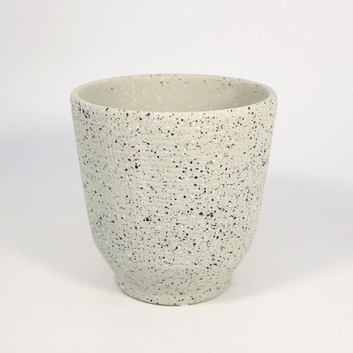 Osłonka ceramiczna Terrazzo ⌀14 cm | Tomaszewski