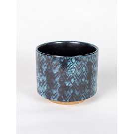 Osłonka ceramiczna Granatowa Wzór