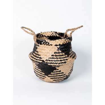 Koszyk z trawy morskiej z uchwytem