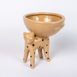 Świecznik ceramiczny Lampart | Duży